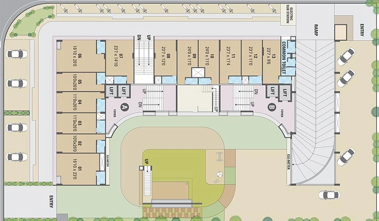 Master Plan of Sadhna Skywalk Mangalaam in Chandkheda, Ahmedabad - Image 266646
