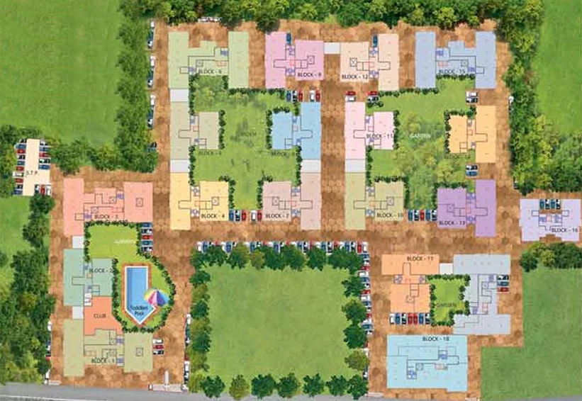 Master Plan of Arch ClubTown Gardens in BT Road, Kolkata - Image 261466