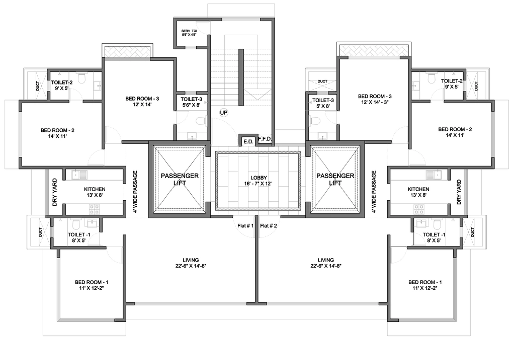 Floor Plan of Man Shanti Sadan in Bandra West, Mumbai - Image 334663