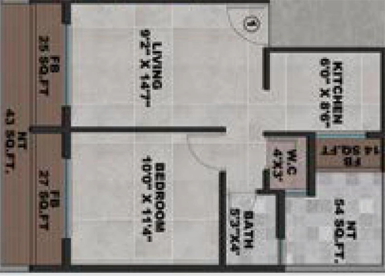 1 BHK Flat in Apex Marvel in Ulwe, Navi Mumbai - Image 837119