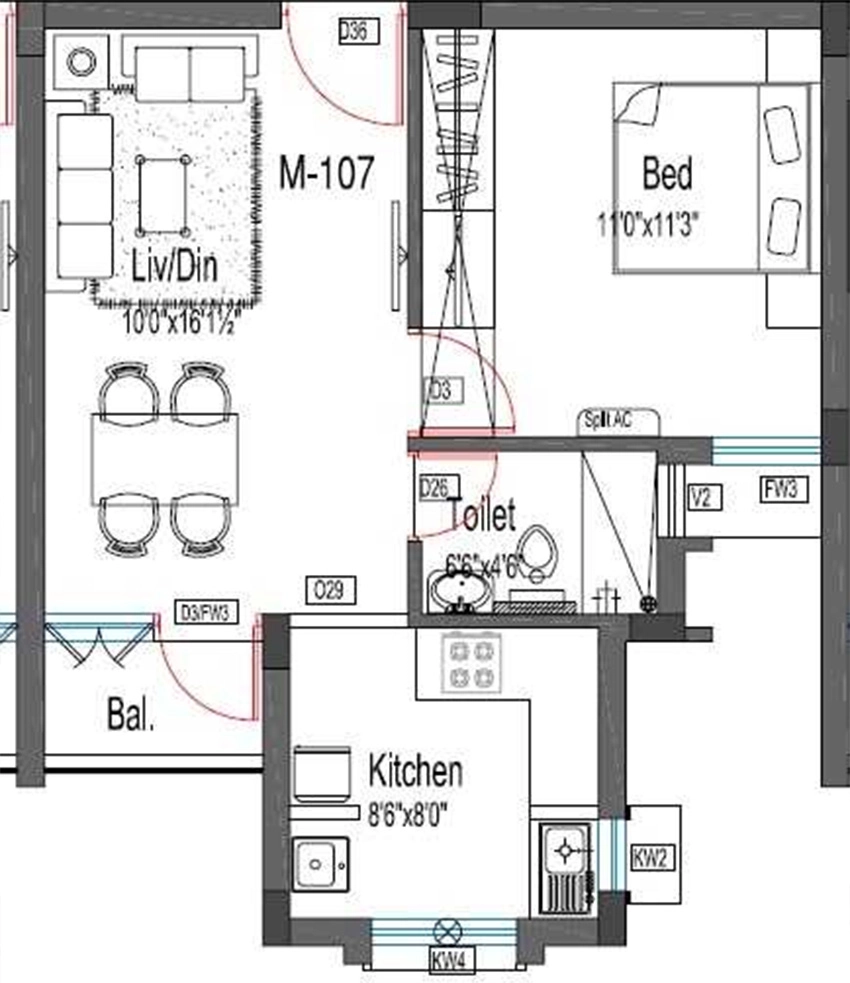 1 BHK Flat in Invicon Silver Springs in Tambaram, Chennai - Image 880228