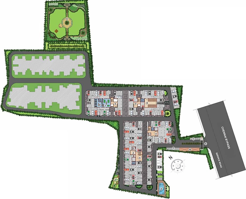 Master Plan of Invicon Silver Springs in Tambaram, Chennai - Image 335610