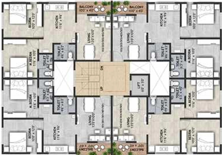 Floor Plan of BLW Regency Classic in Talegaon Dabhade, Pune - Image 350938