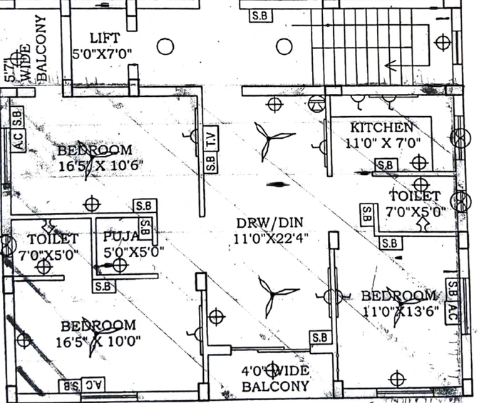 3 BHK Flat in GK Kalpataru Heaven in Chandrasekharpur, Bhubaneswar - Image 849547