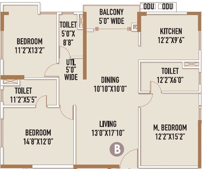 3 BHK Flat in SKDJ Nidhara in Behala, Kolkata - Image 848976