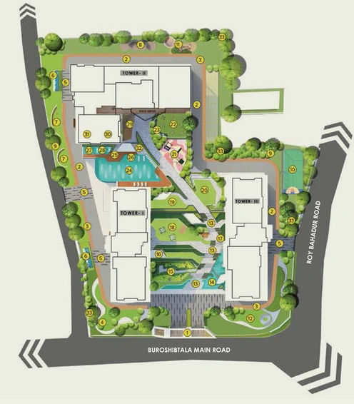 Master Plan of SKDJ Nidhara in Behala, Kolkata - Image 259272