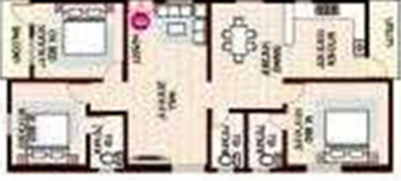 3 BHK Flat in AV Hare Ram Residency in Uppal, Hyderabad - Image 834643
