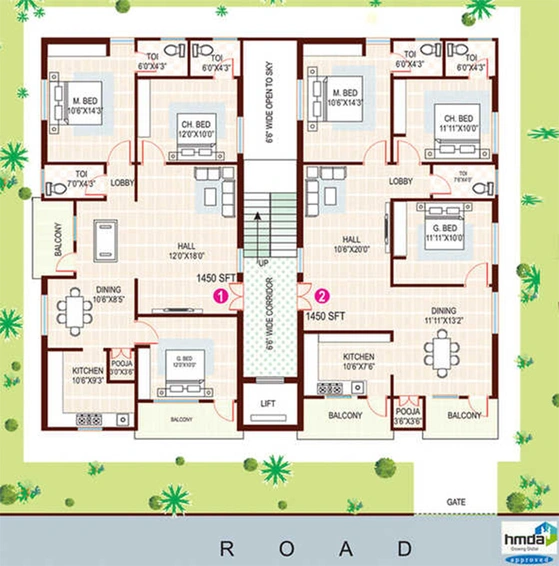 Master Plan of AV Royal Residency in Nagole, Hyderabad - Image 227963