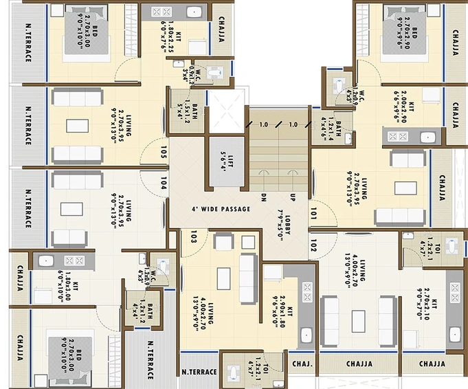 Floor Plan of Planet Ayesha Planet in Taloja, Navi Mumbai - Image 253362
