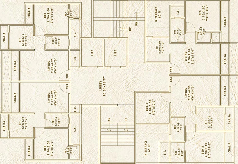 Floor Plan of Planet Deep Planet in Kharghar, Navi Mumbai - Image 253406