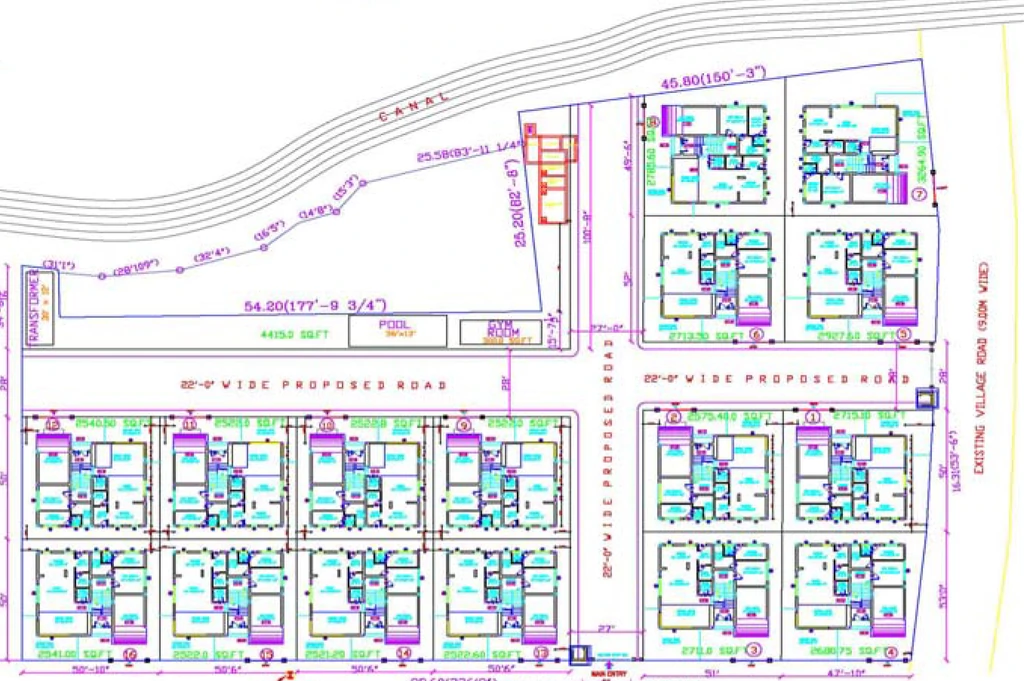 Master Plan of Indus Riviera in Padur, Chennai - Image 335345