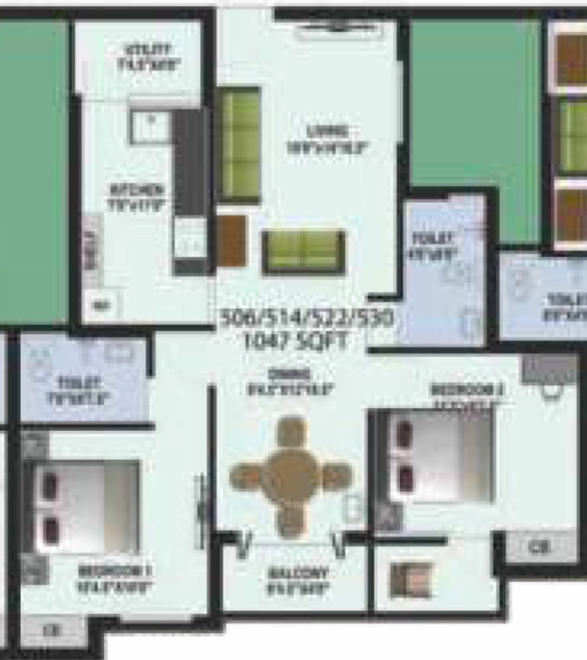 2 BHK Flat in DCC Aishwarya in Guduvancheri, Chennai - Image 883139