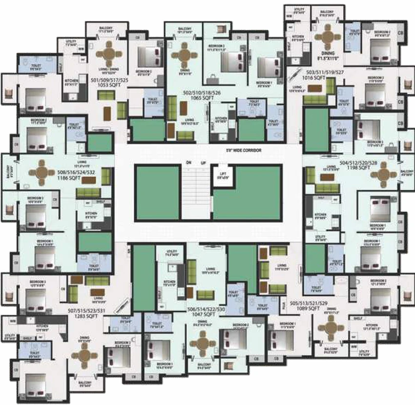 Floor Plan of DCC Aishwarya in Guduvancheri, Chennai - Image 340170