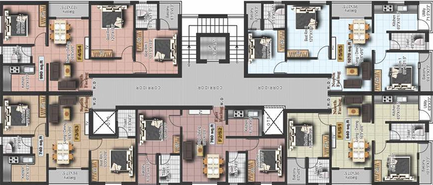 Floor Plan of DCC Avyaya in Tambaram, Chennai - Image 340180