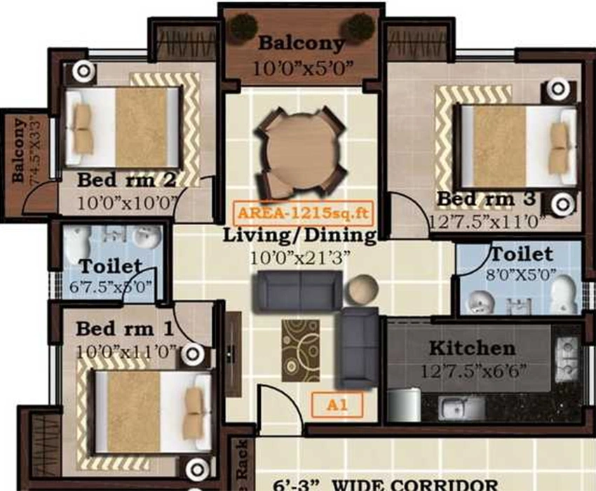3 BHK Flat in DCC Mayuri in Anna Nagar, Chennai - Image 883149