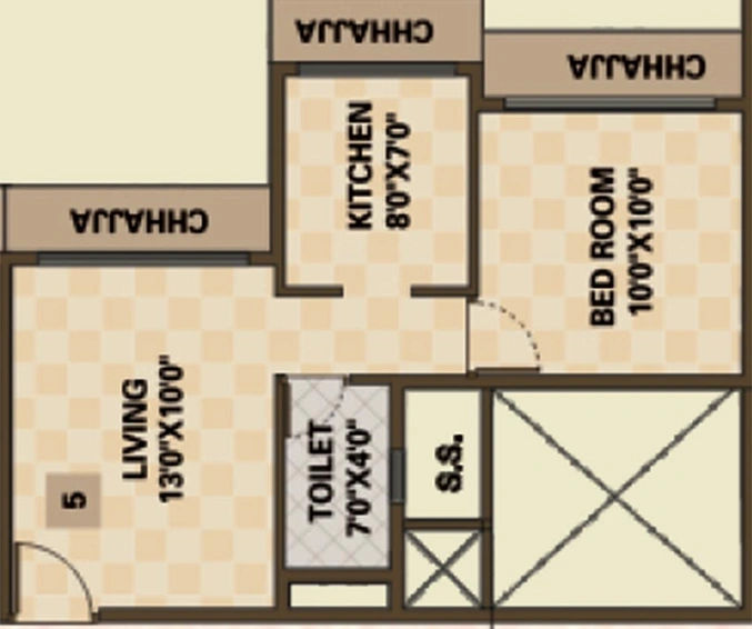 1 BHK Flat in Landmaark Lords in Pushpak Nagar, Navi Mumbai - Image 839970