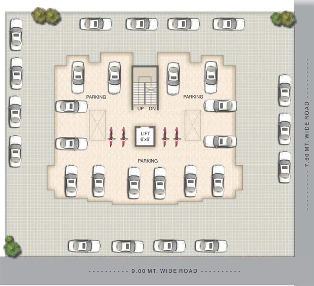 Master Plan of Jaap Pushkaraj Heights in Indira Nagar, Nashik - Image 246035