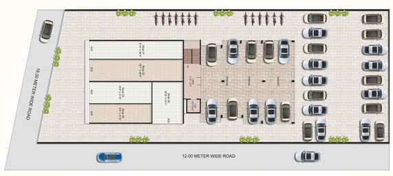 Master Plan of Keystone The Leaf Apartment in Panchavati, Nashik - Image 247001
