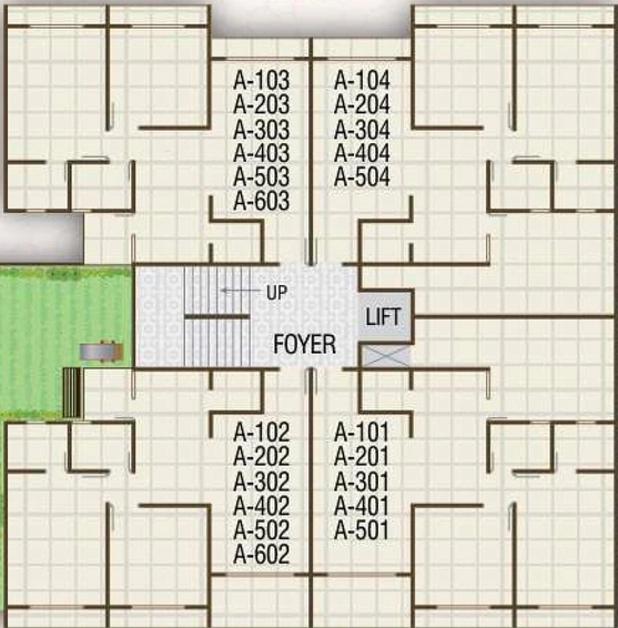 Floor Plan of Vinayak Exotica in Sanand, Ahmedabad - Image 271322
