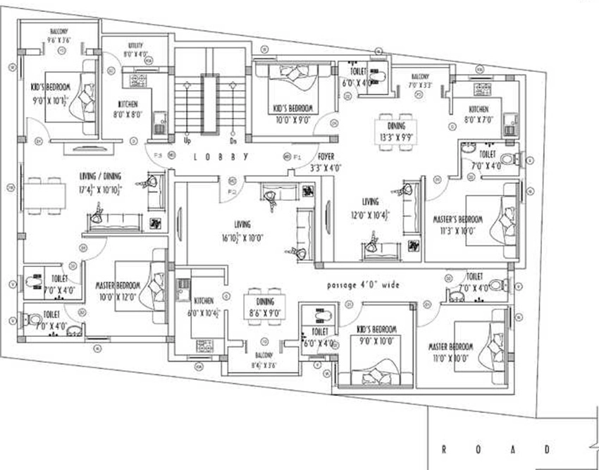 Master Plan of Padma Platina in Anakaputhur, Chennai - Image 338444