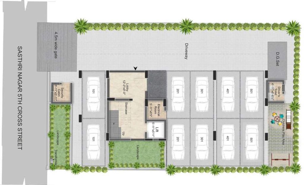 Master Plan of Raunaq Solitaire in Adyar, Chennai - Image 314394