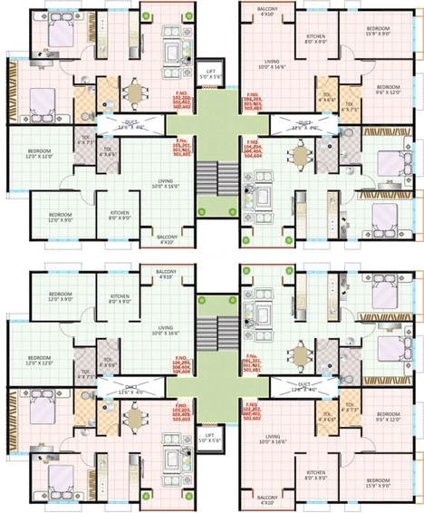 Floor Plan of Talware Imperial Meadows in Hanuman Nagar, Nashik - Image 247135