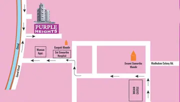 Location of Pushpjayanti Purple Heights - Image 247079