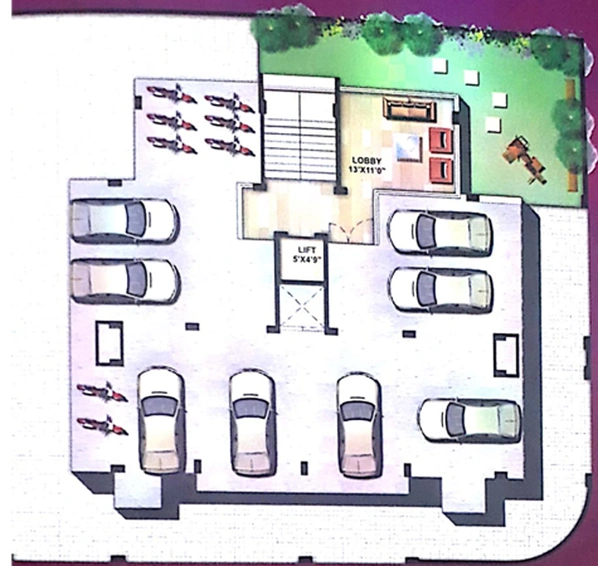 Master Plan of Pushpjayanti Purple Tower in Indira Nagar, Nashik - Image 247090