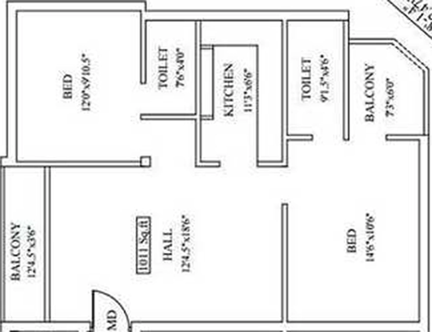 2 BHK Flat in Sankar A4 in Alandur, Chennai - Image 881257