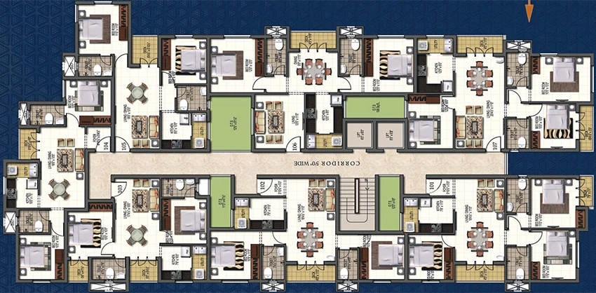 Floor Plan of Sankar Habitat in Alandur, Chennai - Image 337362