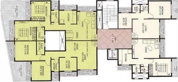 Floor Plan of Reliable Balaji Shradha in Ulwe, Navi Mumbai - Image 254663