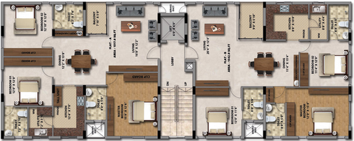 Floor Plan of Natwest Radhe Shyam in T Nagar, Chennai - Image 261331