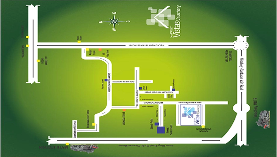Location of Natwest Vistas in Velachery, Chennai - Image 335848