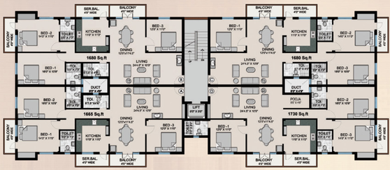Floor Plan of Natwest Aura in Urapakkam, Chennai - Image 261997