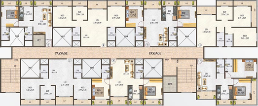Floor Plan of Precious Imperial in Ambernath East, Thane - Image 244863