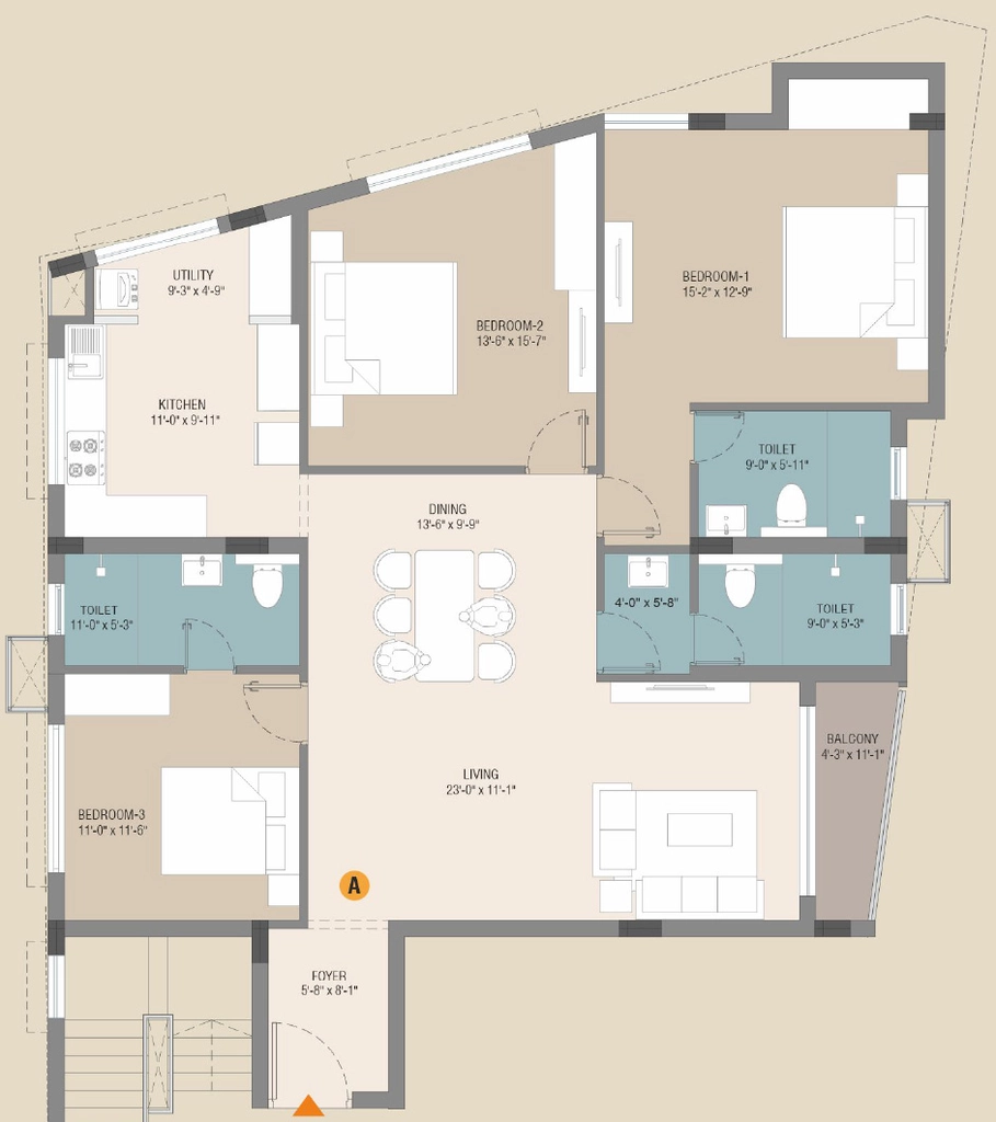 3 BHK Flat in Ankur Varaa in RA Puram, Chennai - Image 886526