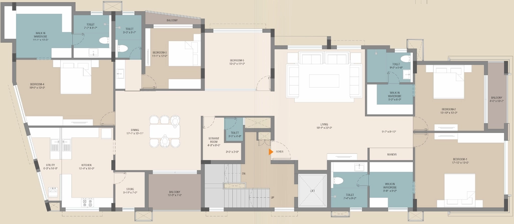 5 BHK Flat in Ankur Varaa in RA Puram, Chennai - Image 886528