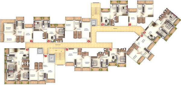 Floor Plan of Precious Avenue in Badlapur West, Thane - Image 247480