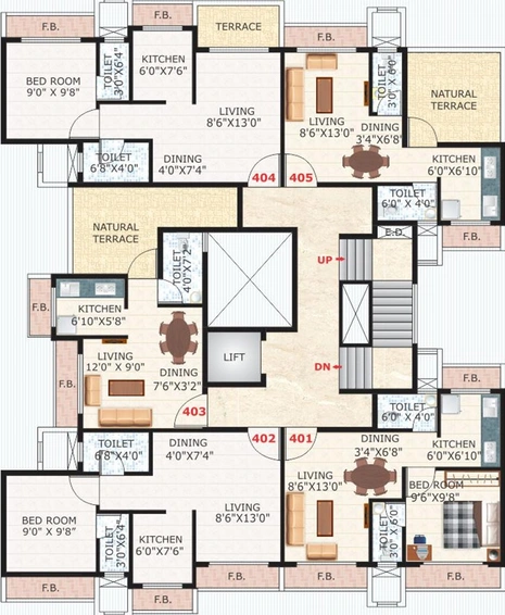 Floor Plan of Payal Home in Karanjade, Navi Mumbai - Image 253280