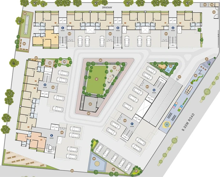 Master Plan of Arcus Samay Lakeview in Ghuma, Ahmedabad - Image 262083