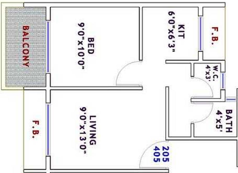 1 BHK Flat in Sarang Aarvi in Karanjade, Navi Mumbai - Image 842746