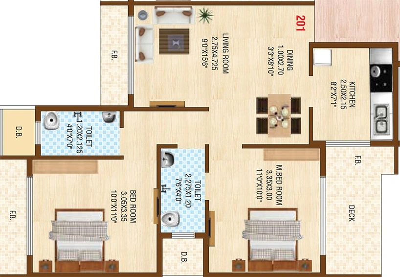 2 BHK Flat in Krishna Sarang Galaxy in Ulwe, Navi Mumbai - Image 842772