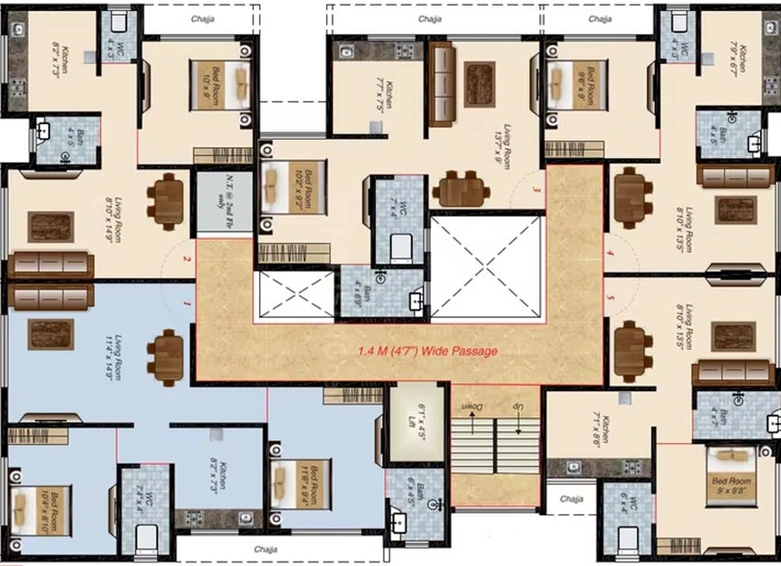 Floor Plan of Anant Niwas in Karanjade, Navi Mumbai - Image 234708
