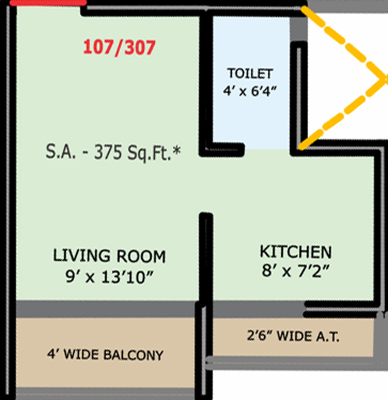 1 RK Flat in Anant Greens in Karjat, Thane - Image 835636