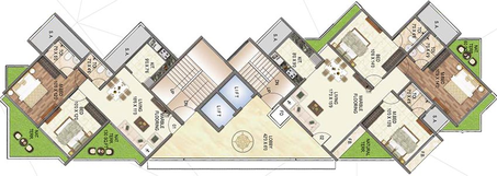 Floor Plan of Vinay Vedanta in Sanpada, Navi Mumbai - Image 259640