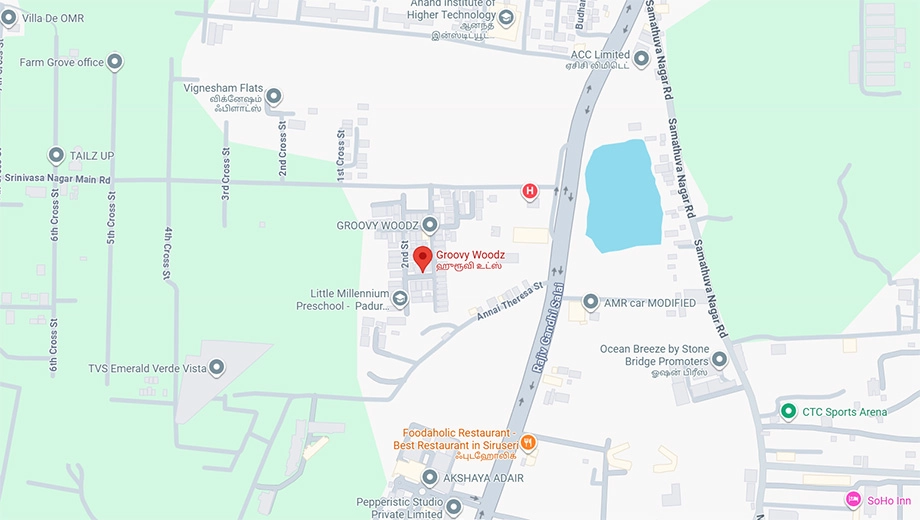 Location of Shri Janani Groovy Woodz in Kazhipattur, Chennai - Image 340533
