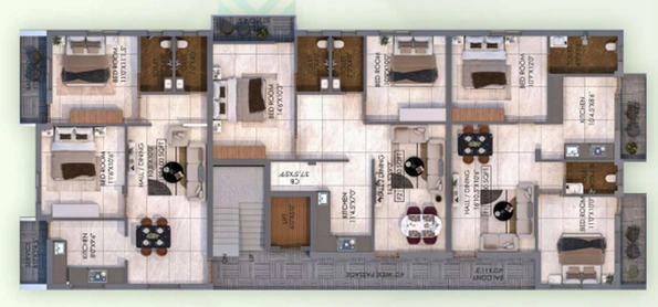 Floor Plan of SPR Annamalai Flats in Chromepet, Chennai - Image 274081