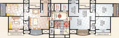 Floor Plan of RS Grandeur in Kharghar, Navi Mumbai - Image 254901