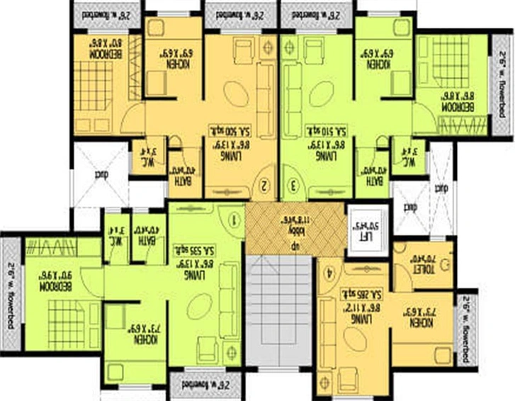 Floor Plan of JB B Aron in Panvel, Navi Mumbai - Image 245451