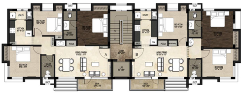 Floor Plan of Atikramya Iha in Tambaram, Chennai - Image 273310